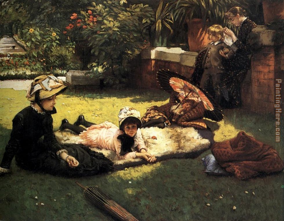 In the Sunshine painting - James Jacques Joseph Tissot In the Sunshine art painting